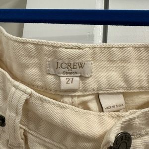J crew size 27 cream jeans